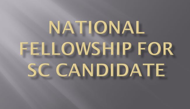 National Fellowship for SC Candidate