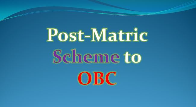 Post-Matric Scholarship Scheme to OBC